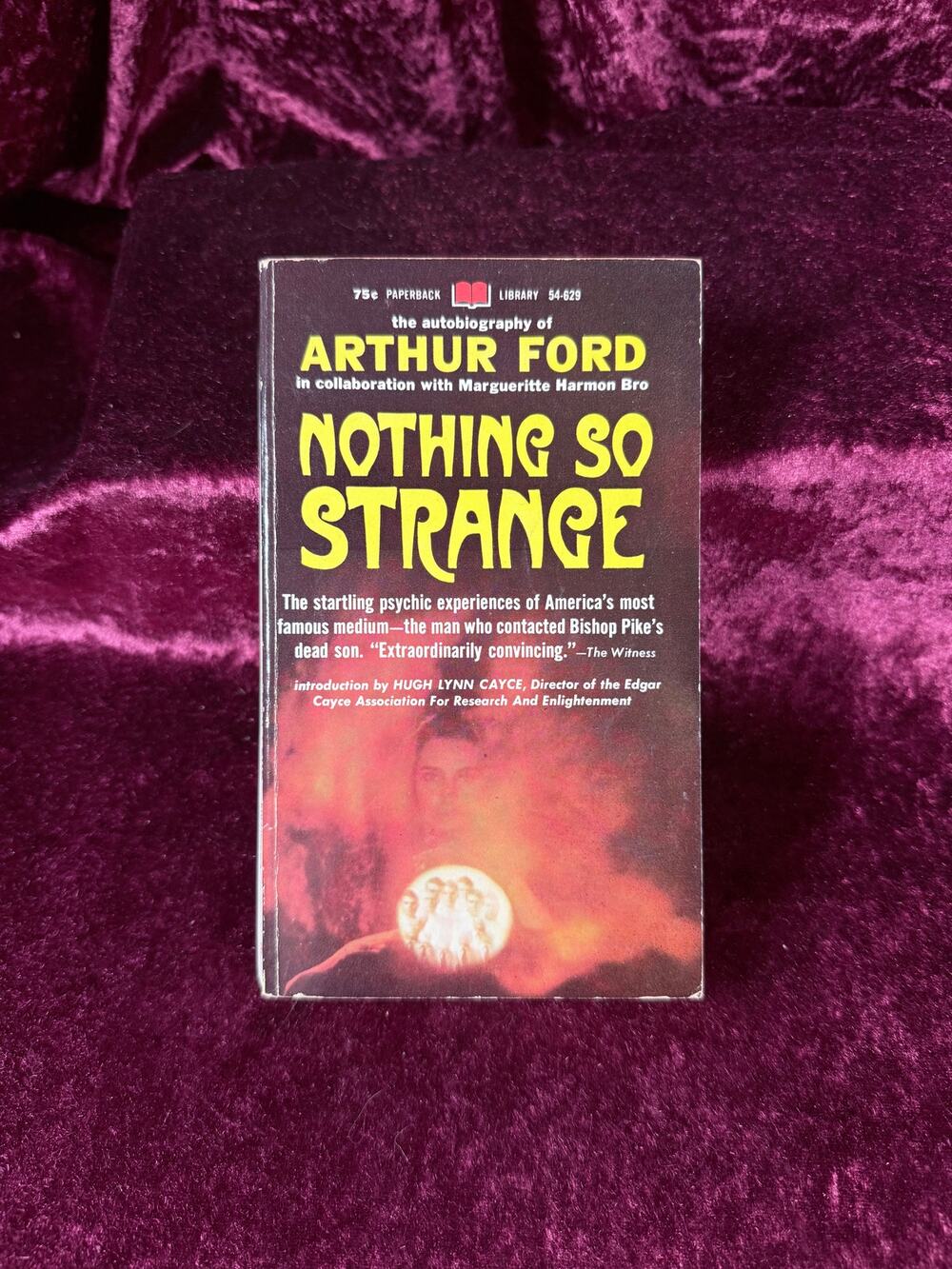 Vintage Nothing So Strange by Arthur Ford 1968 Psychic Autobiography Paperback